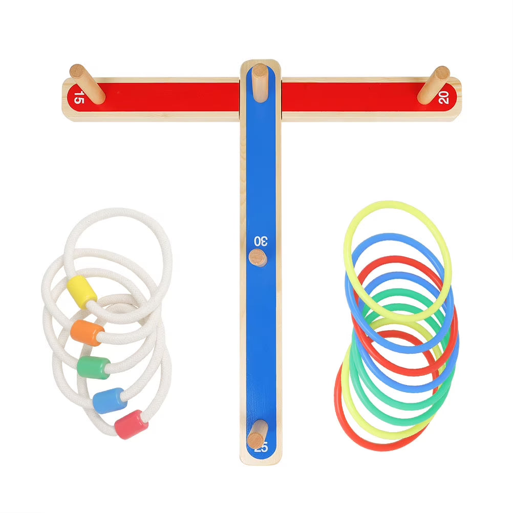 Earth Tones Ring Toss Toy Game J724047