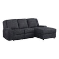 Chenille Reclining Sectional with Right Chaise N49296