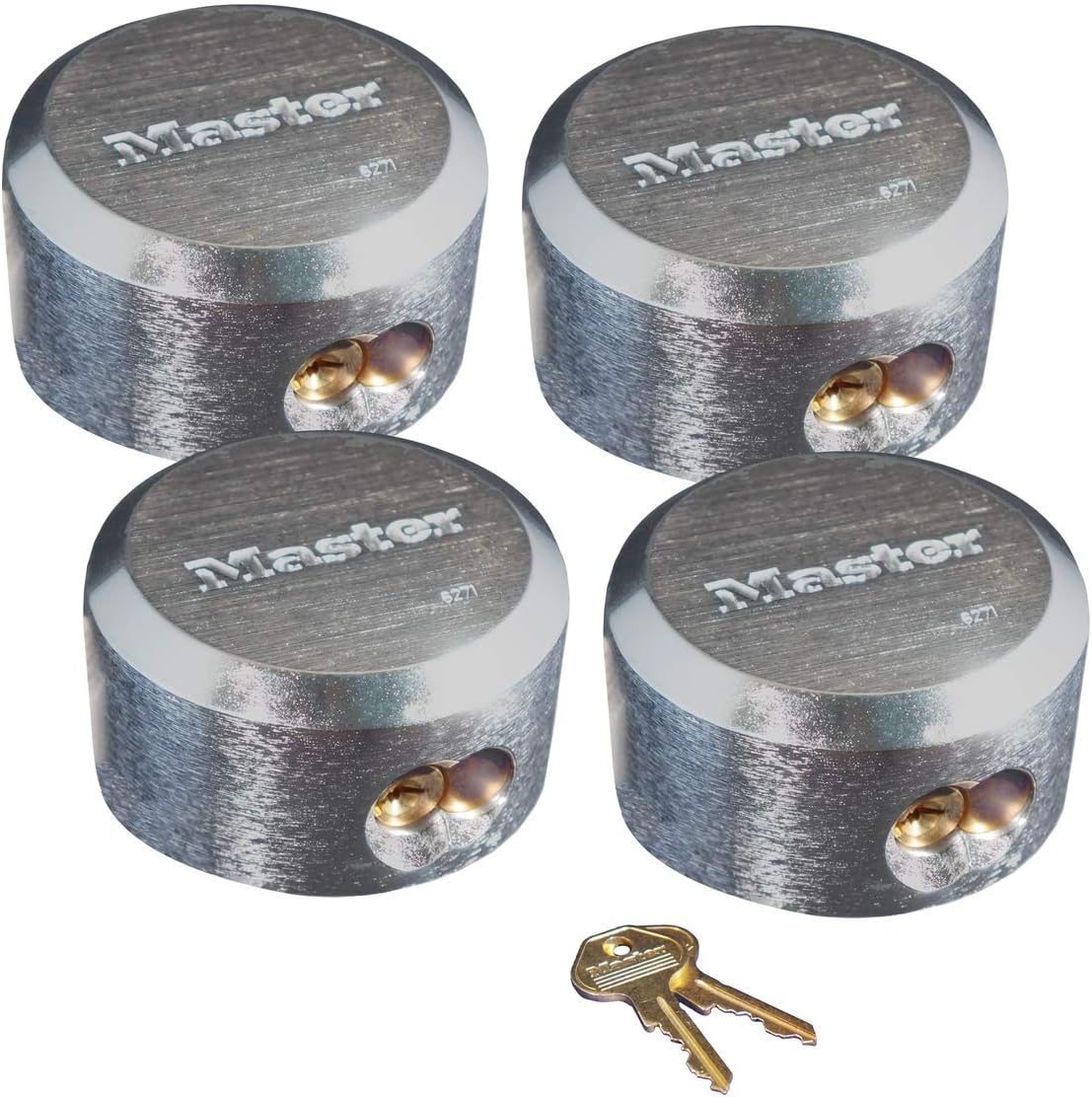 8 Pack Chrome Rekeyable Pin Tumbler Padlock B719774