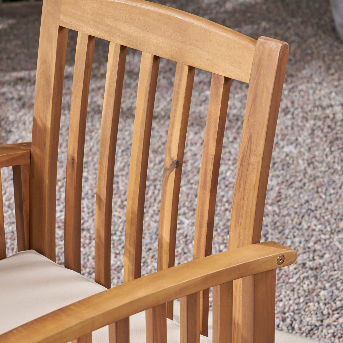 3 Piece Wooden Round Patio Dining Set S817243