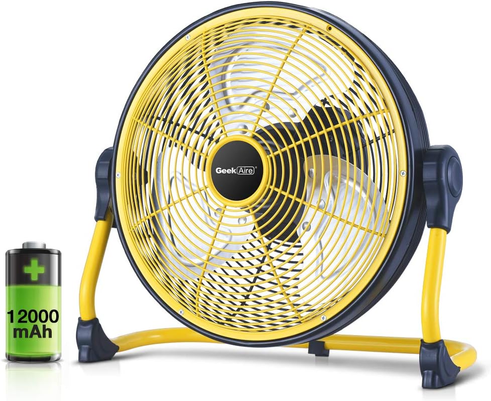 Battery Operated 12 Inch Portable Floor Fan X8116