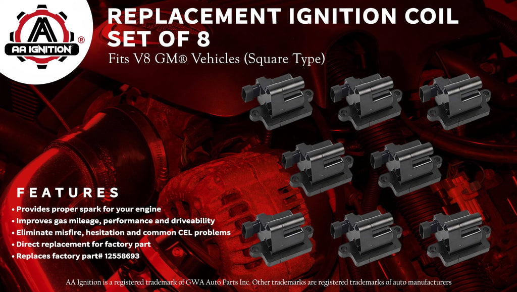 Ignition Coil Set of 8 P991642