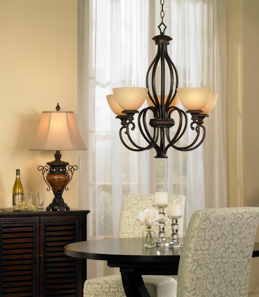 31.5" Bronze Brown Crackle Iron Metal Table Lamp S6757