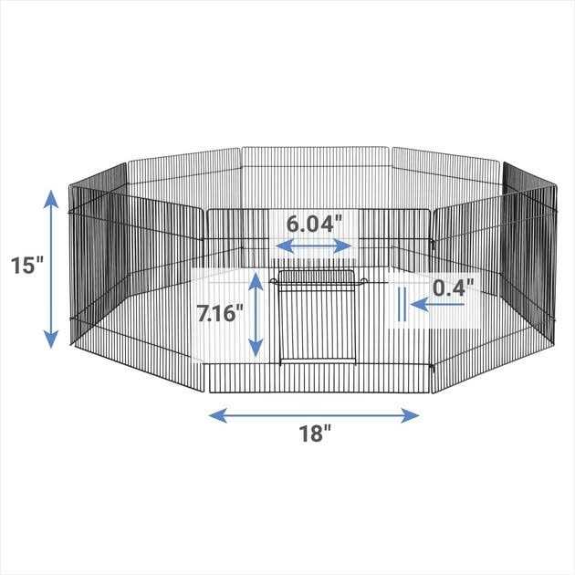 Small Pet Playpen with Door S36643