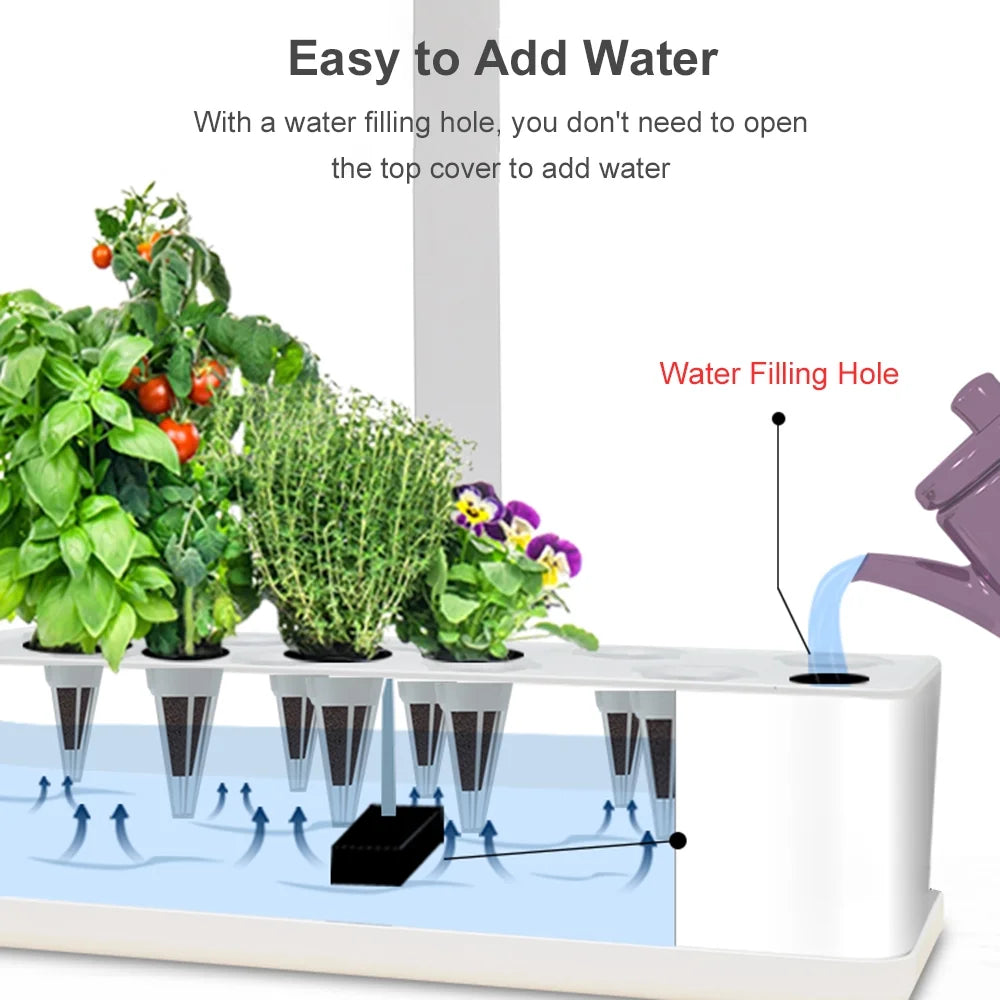 9 Pods Hydroponics Growing System Indoor Garden Kit K3822