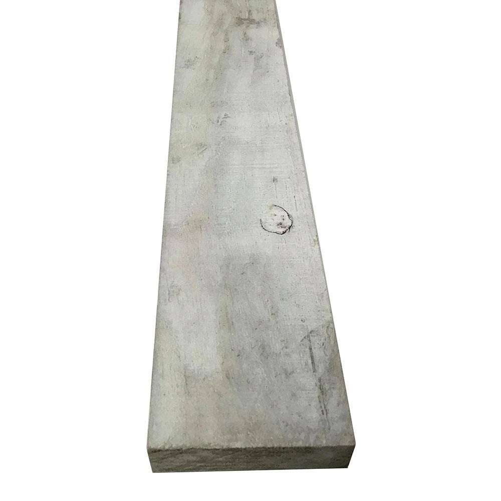 1 in. x 4 in. x 6 ft. Barn Wood Pine Board White Wash (6 per Box) P138