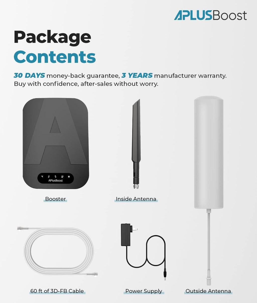 Cell Phone Signal Booster for 5G & 4G LTE on Band 12/5/2/4/25/17 P444