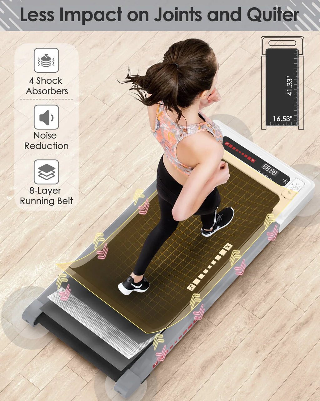 2.5HP Under Desk Electric Treadmill Y47196