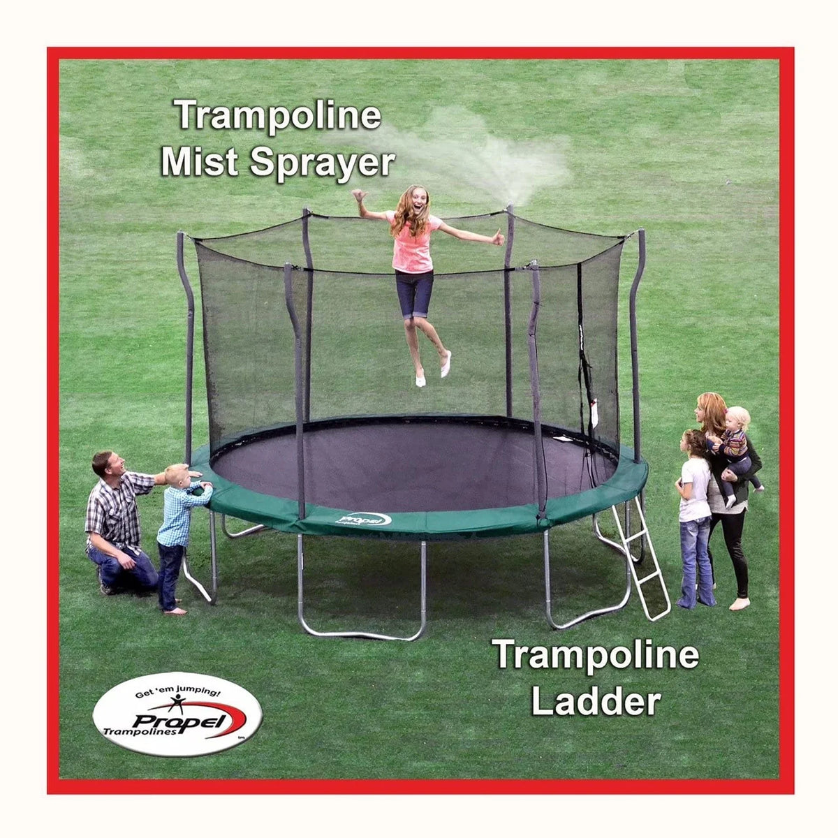 39 Inch Trampoline Ladder and Mist Sprayer Kit T243472