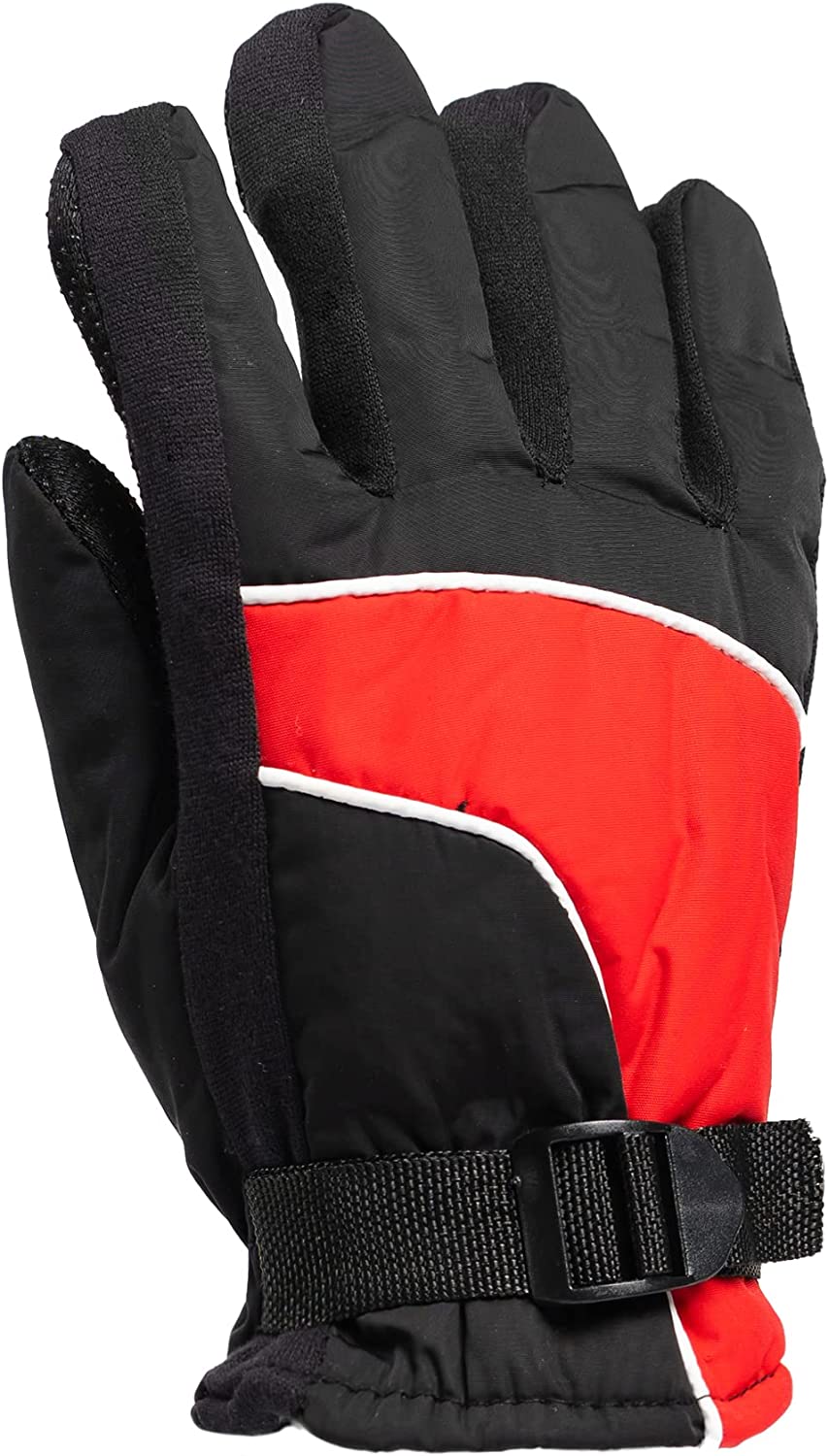 12 PACK Fleece Lined Water Resistant Kids Ski Gloves P9253
