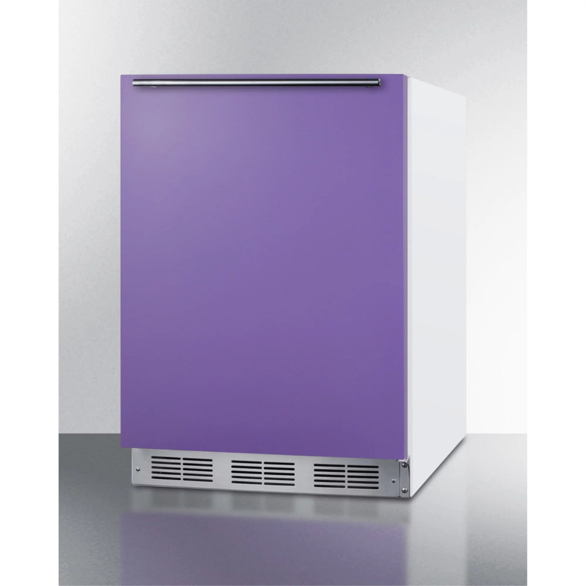 24" All-Refrigerator with Lavender Purple Door and Stainless Steel Handle Y79934