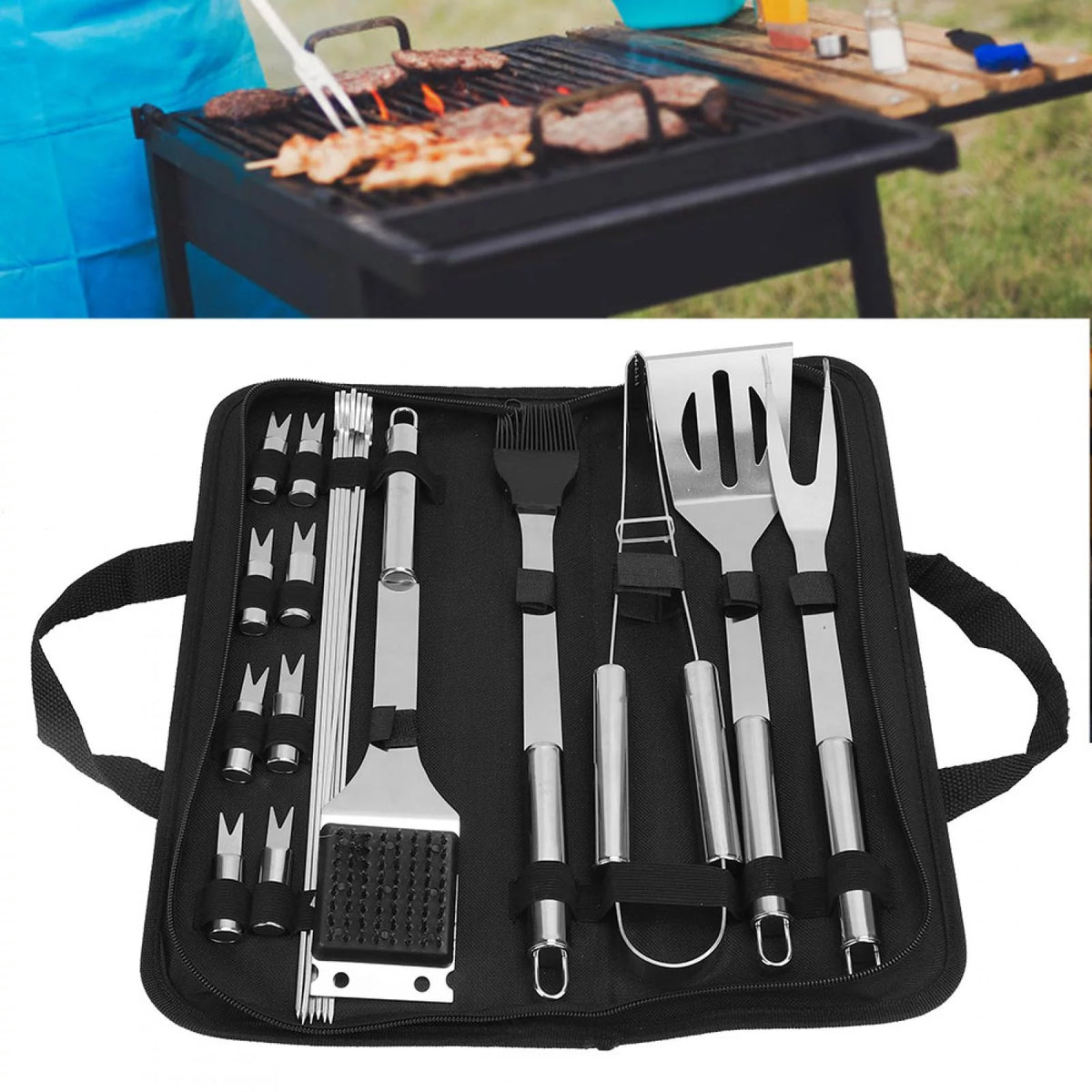 21 Pcs BBQ Grill Tools Set M54401