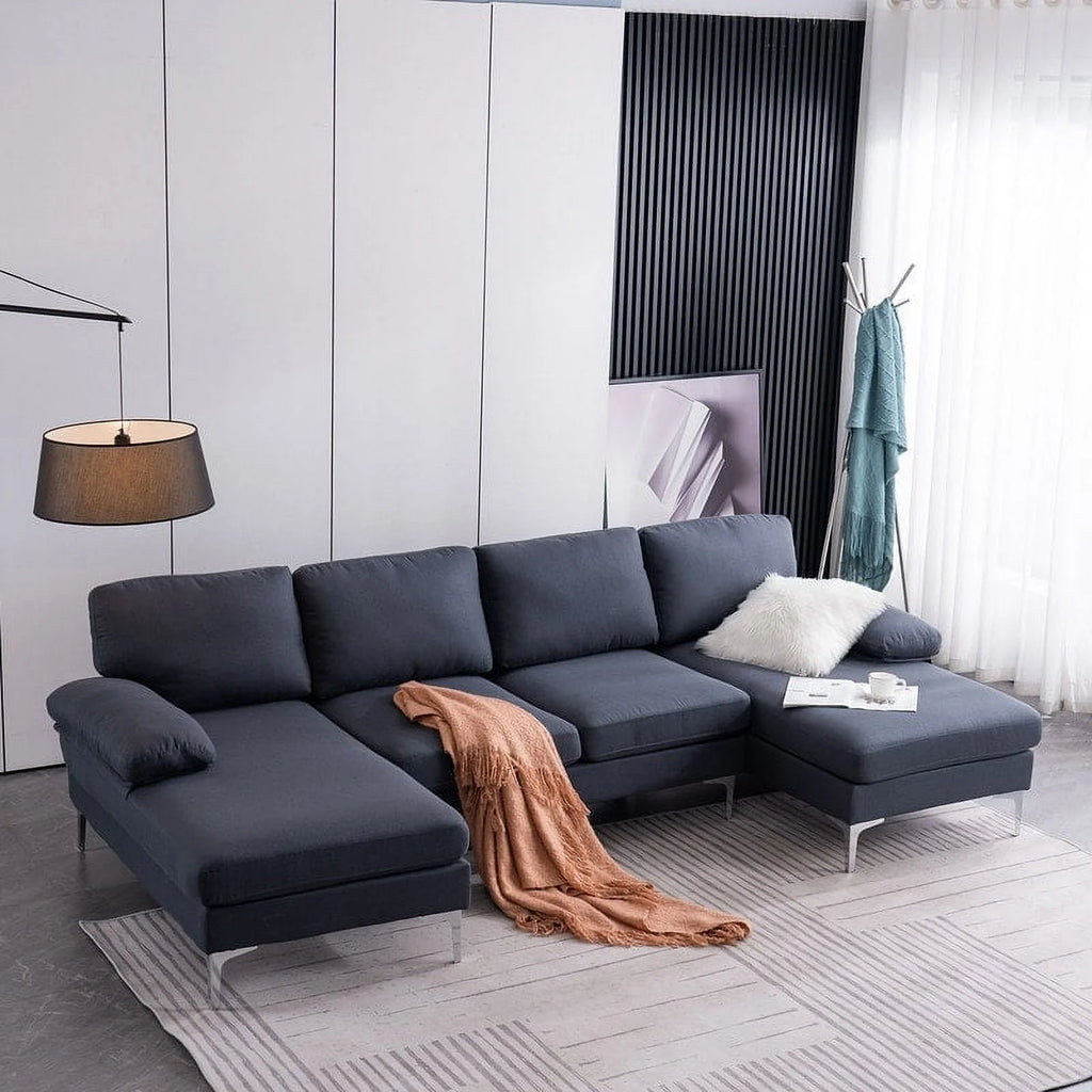 Black 4 Sectional Sofas M573