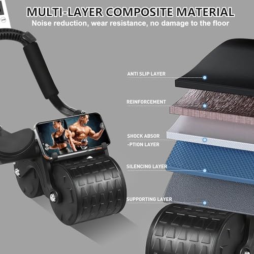 Ab Roller Wheel with Knee Mat & Timer N7842