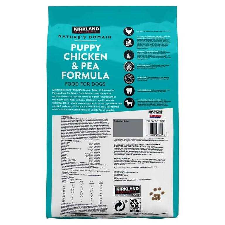Chicken & Pea Puppy Formula Dog Food 20 lb F603729