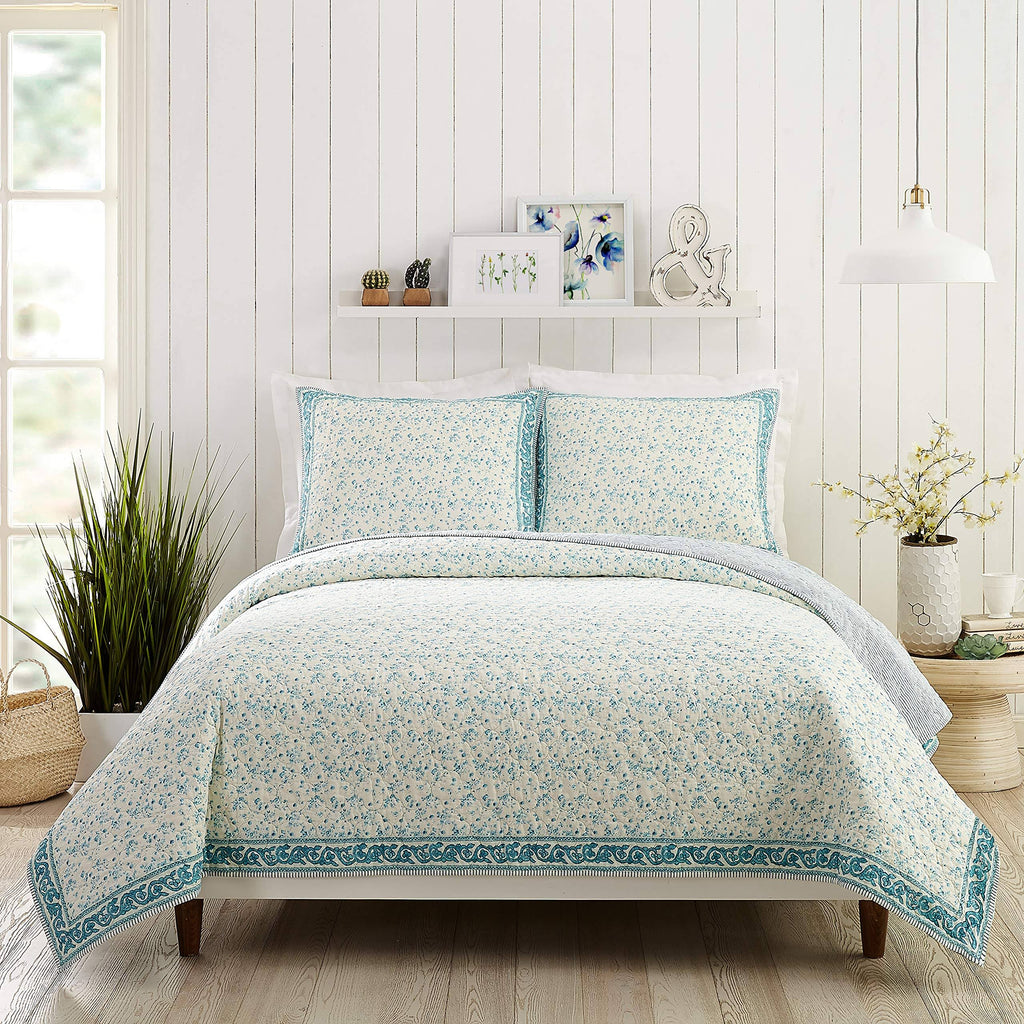 King Blue Quilt E215