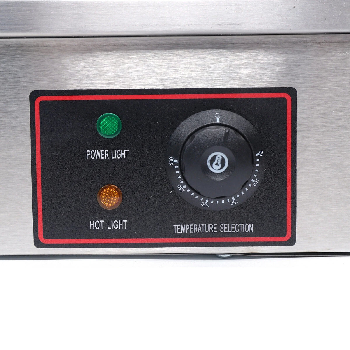 3000W 22'' Commercial Electric Griddle Flat Top Grill Stove Stainless Steel E1262