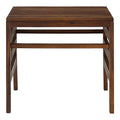 Dark Brown Acacia Wood Patio Side Table Z983707