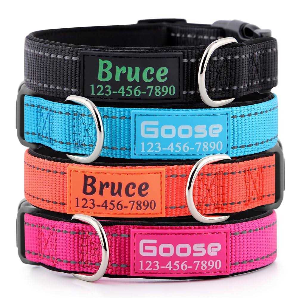 Reflective Nylon Dog Collar P7422