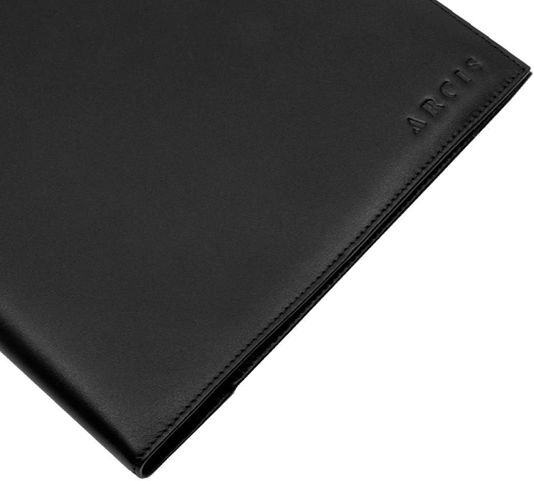 Leather Portfolio with Notebook, Full Grain Leather Padfolio K872823