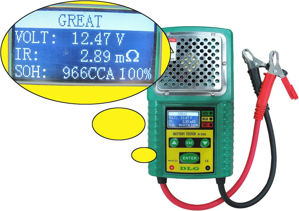 LCD Indication Lead-Acid Battery Tester X6682