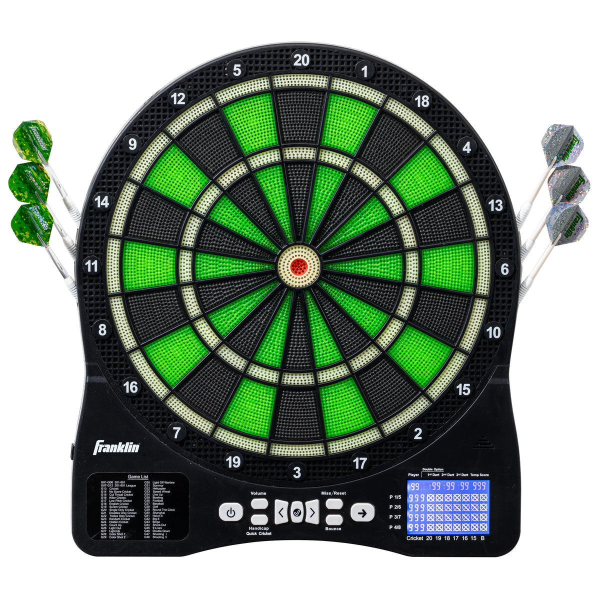 Light Up Electronic Soft Tip Dart Board Set with Digital Scoreboard C91166