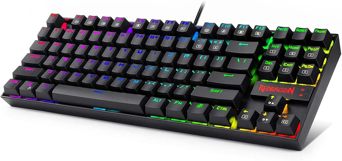 87 Key White Blue Switches Mechanical Keyboard Pack of 2 O55014