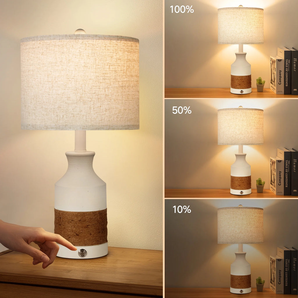 Boho Resin Table Lamp Set of 2 T1710