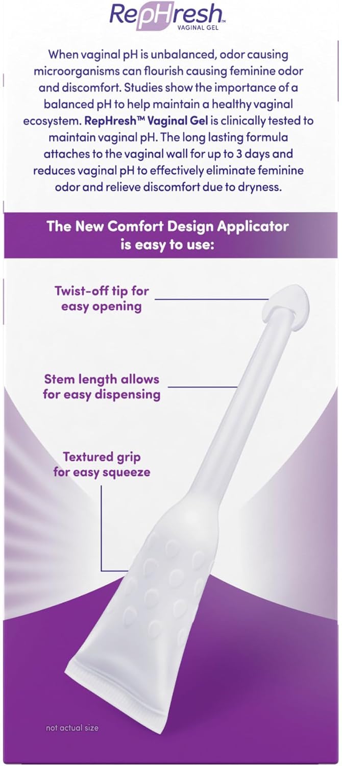 Odor Eliminating Vaginal Gel, 4ct (0.07oz) & Feminine Wash, 12 oz Y904