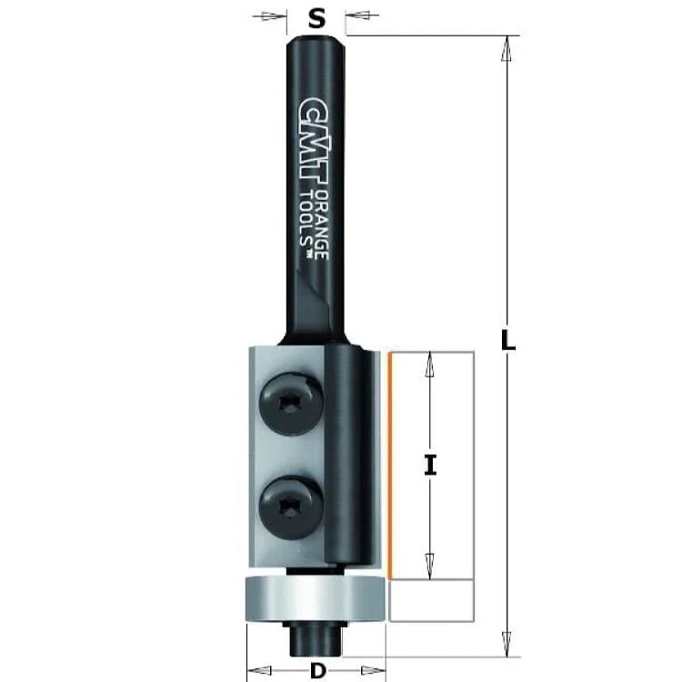 Carbide Flush Trim Bit 3/4-Inch Diameter 1/2-Inch Shank X957