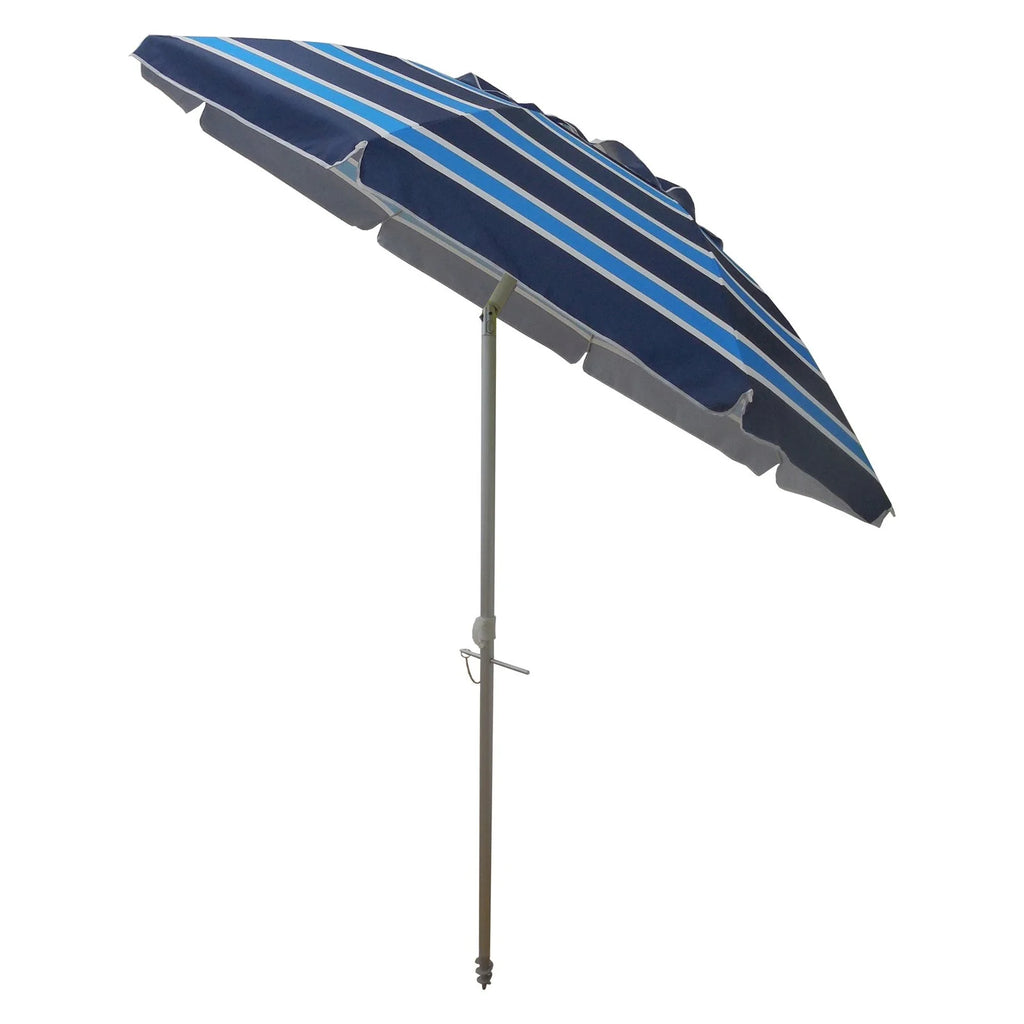 Striped Beach Umbrella with Carry Bag V984