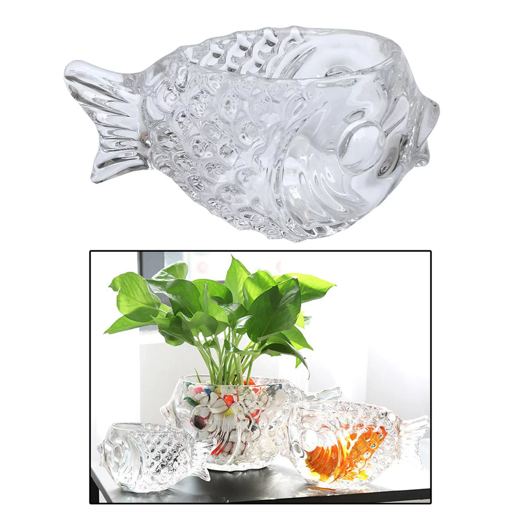 Clear Fish Shaped Cocktail Glassware M267
