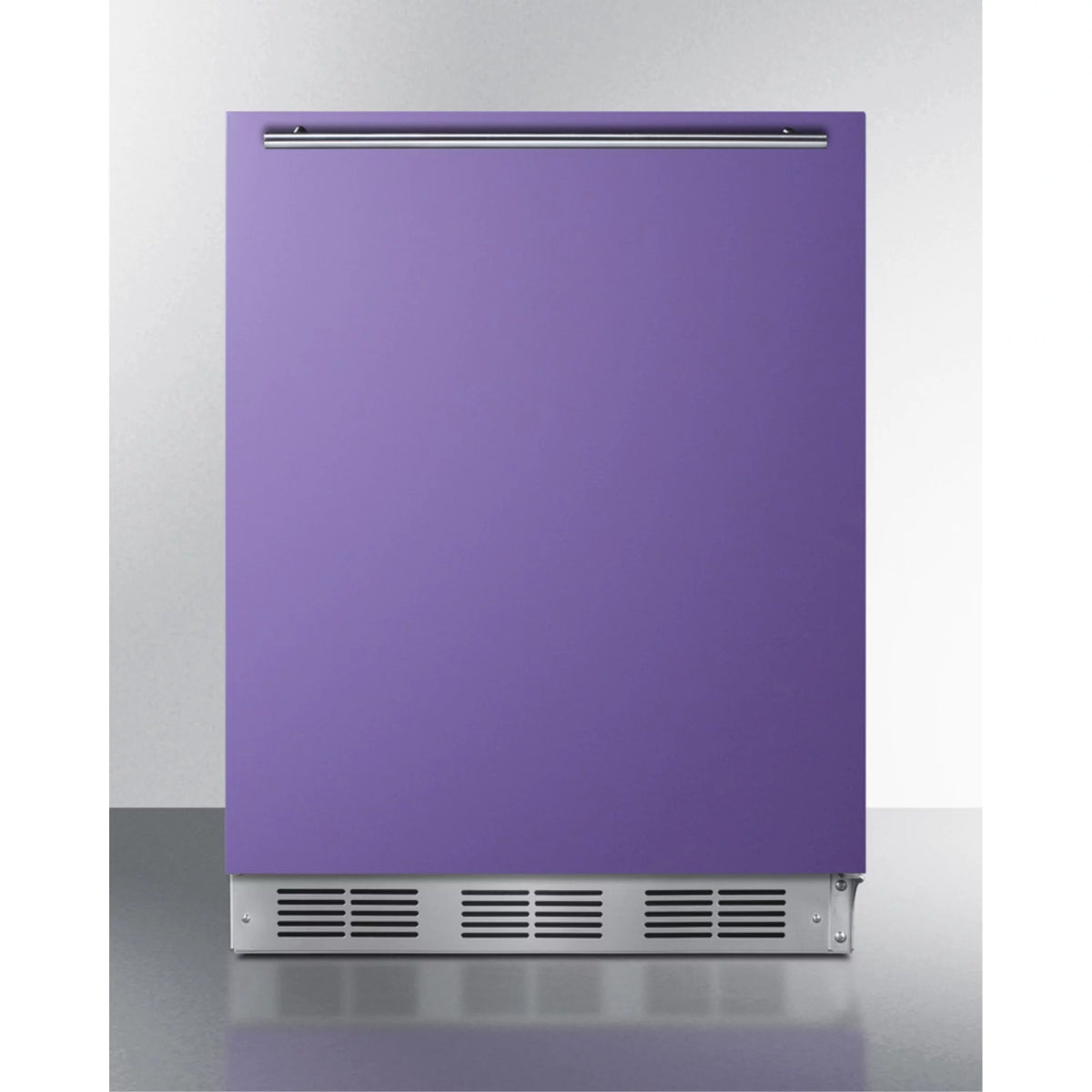 24" All-Refrigerator with Lavender Purple Door and Stainless Steel Handle Y79934