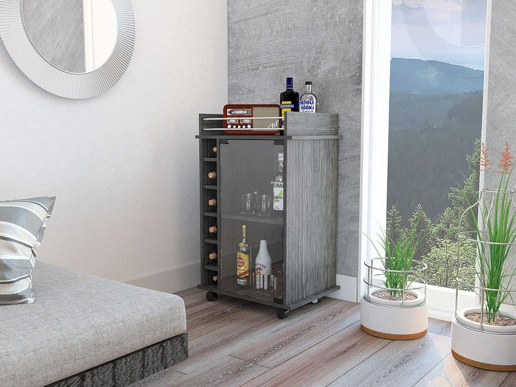 Smoky Oak Bar Cart M657