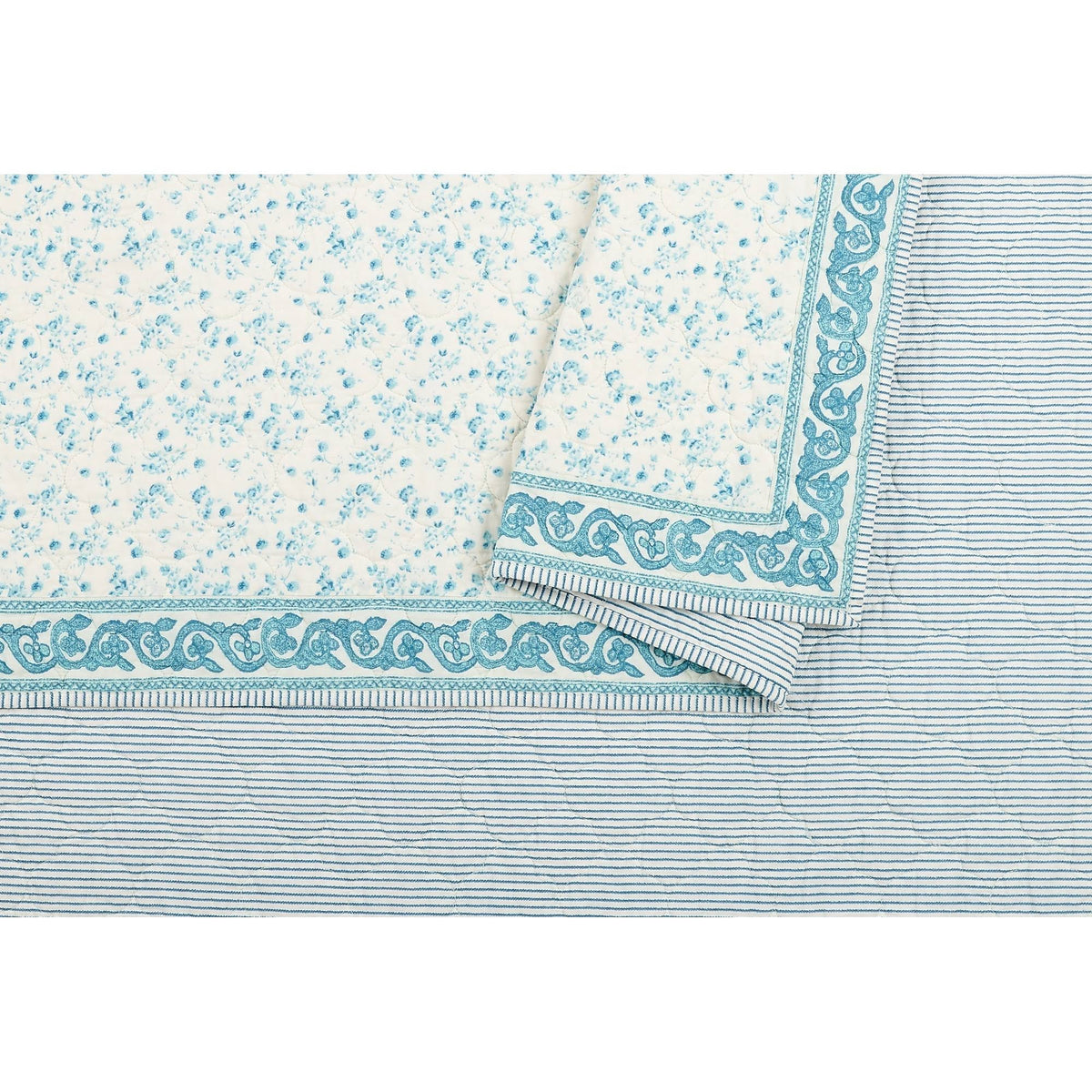 King Blue Quilt E215