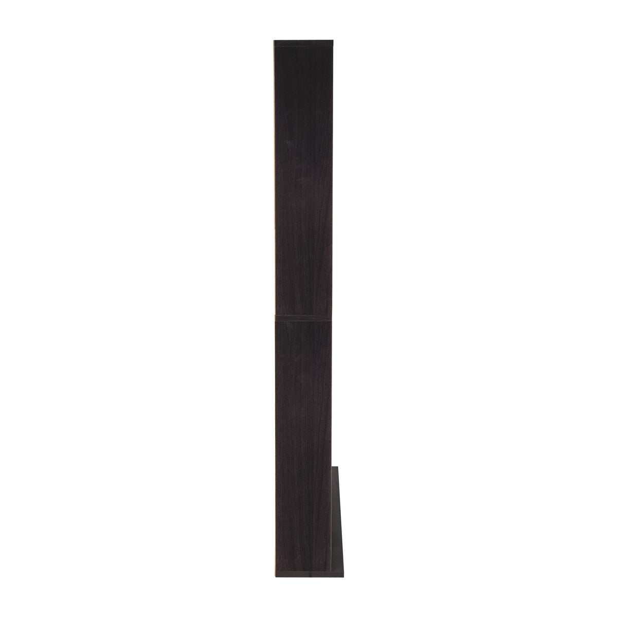 54" Espresso Adjustable Wood Media Storage Shelf Bookcase P18122