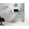 White Glass Desk T8299