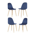 Velvet Upholstered Dining Chairs Set of 4 Y541