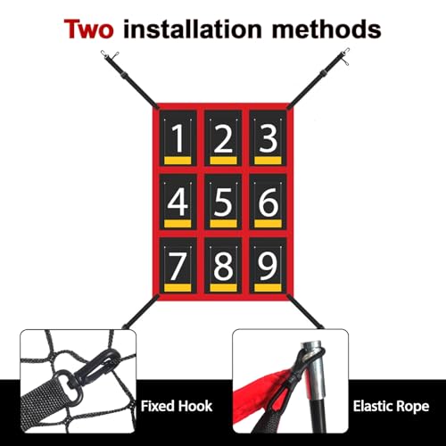 Adjustable Baseball Softball Strike Zone Target Net 19x27 in E48089