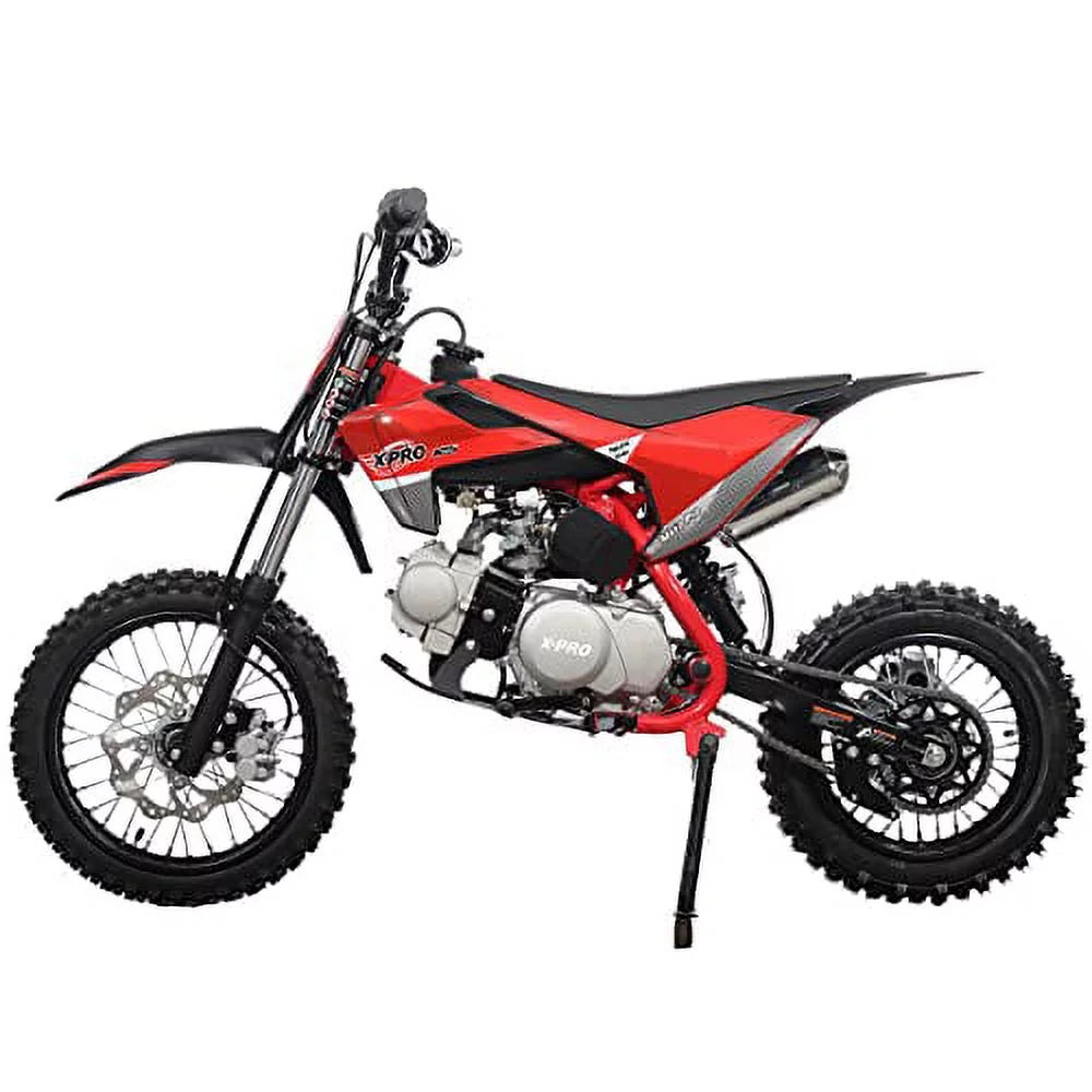 125cc Gas Pit Dirt Bike 4-Speed Semi-Automatic Kick Start 14"/12" Tires K29283
