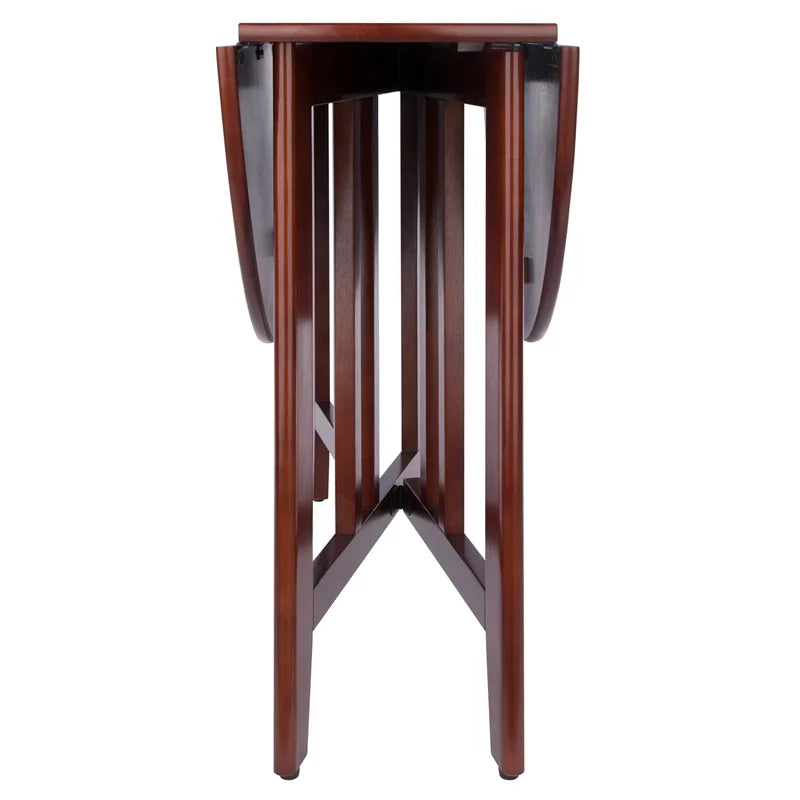 Solid Wood Round Double Drop Leaf Dining Table U76549