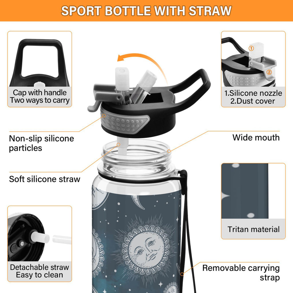 32oz Leakproof Tritan Water Bottle with Straw T791045