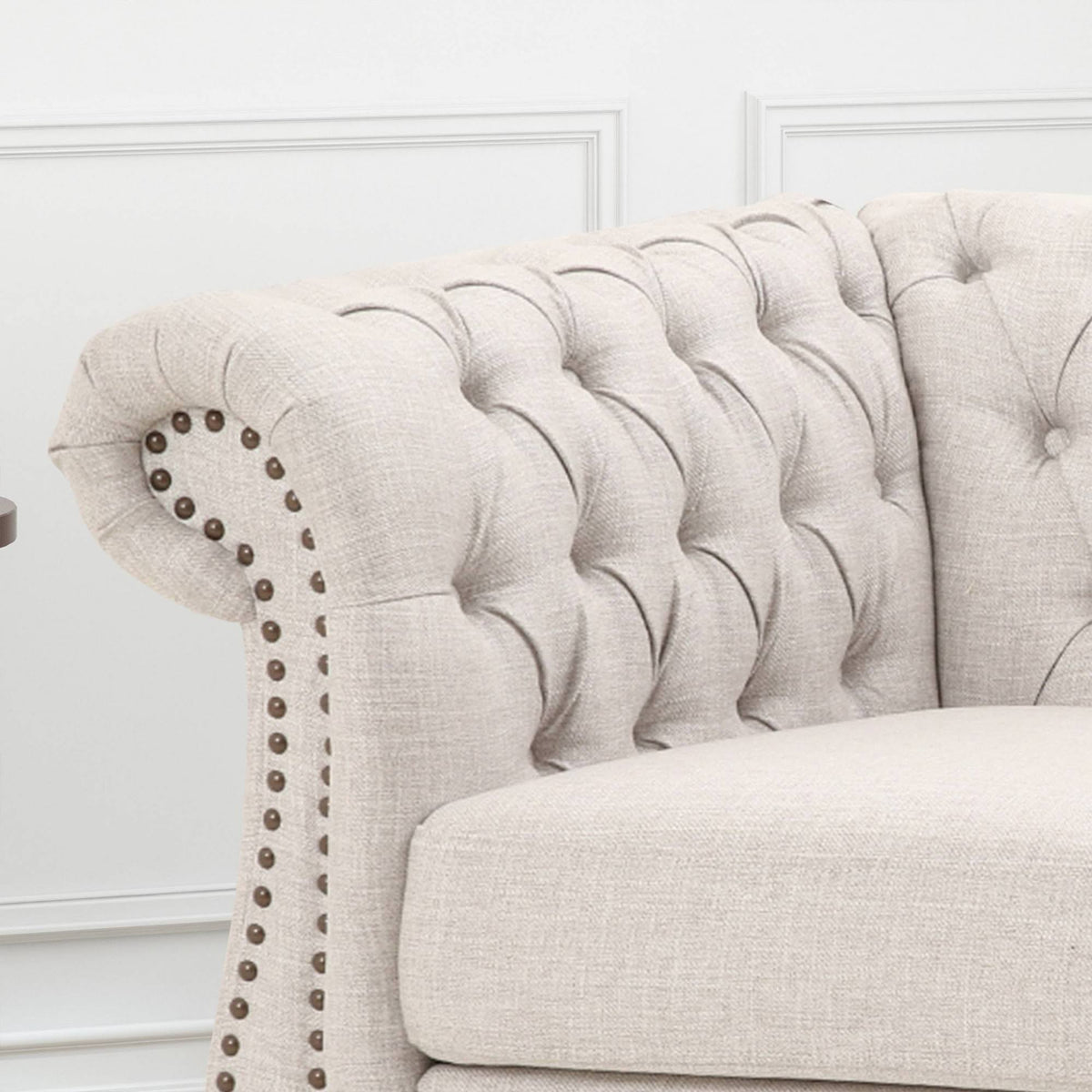 Chesterfield Club Chair Beige I267