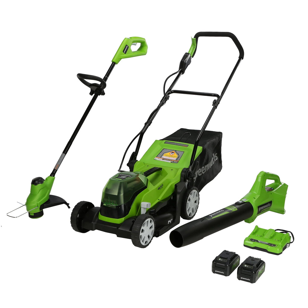 48V 14 Mower, 24V Axial Blower and 24V 10 String Trimmer Combo W993350