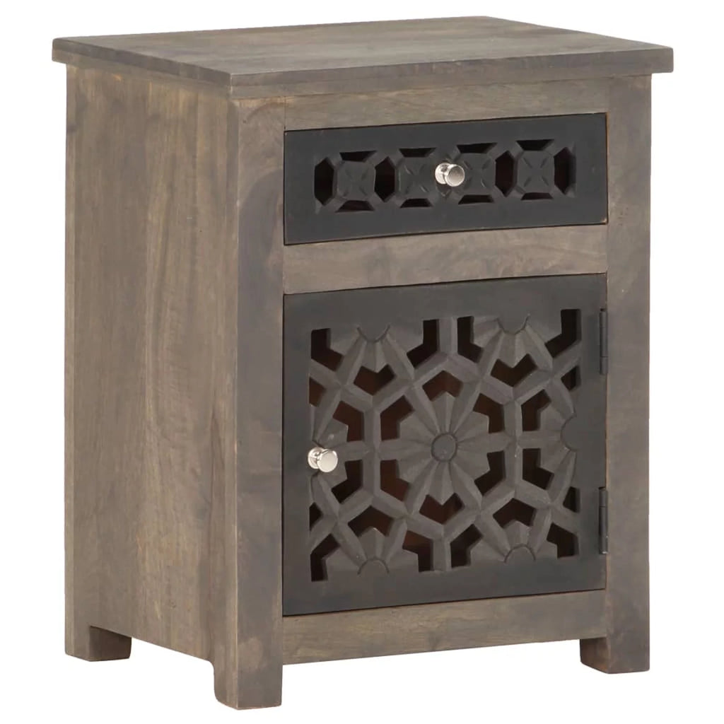 Solid Mango Wood Bedside Cabinet S63836