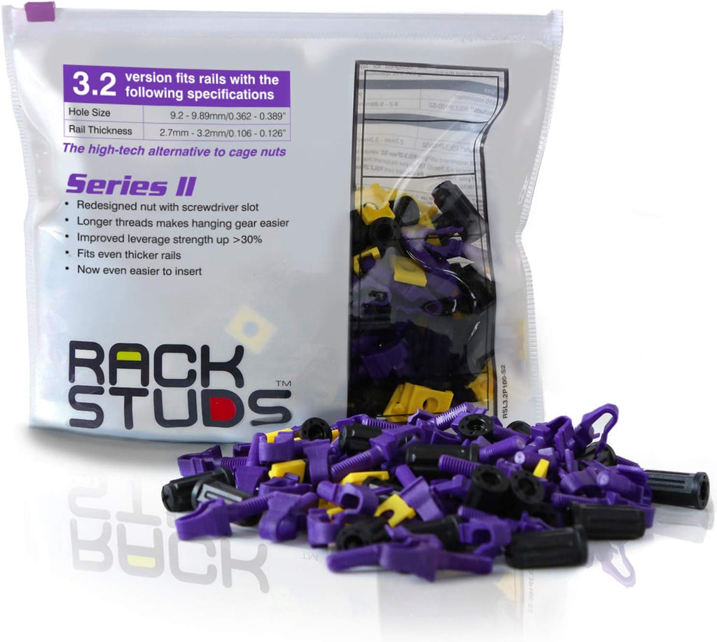 20-Pack Purple 3.2mm Rack Mount Solution G6477