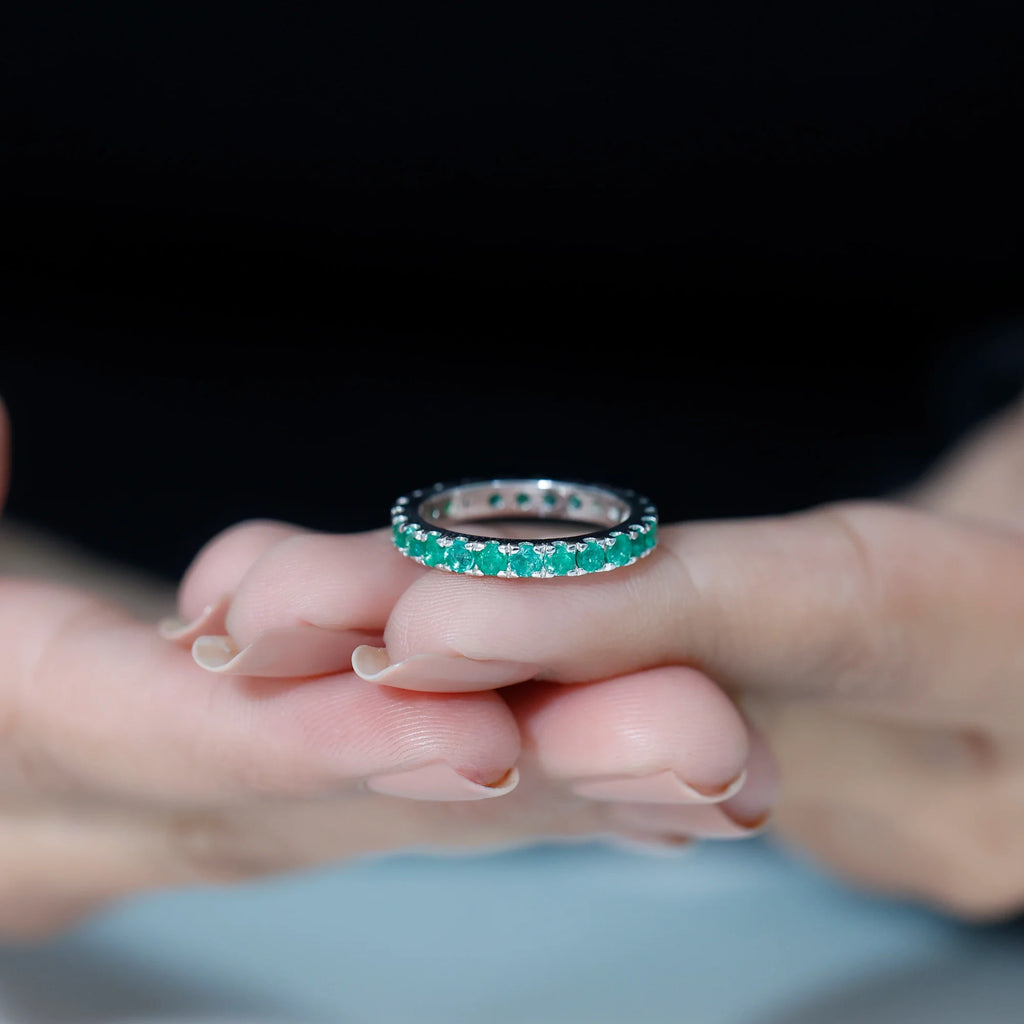 14K White Gold Eternity Ring R78786
