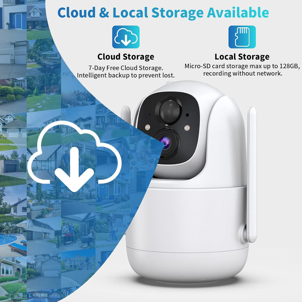 Wireless Solar Security Camera with Spotlight W17792