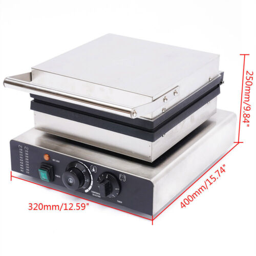 Nonstick Square Commercial Waffle Maker Q454
