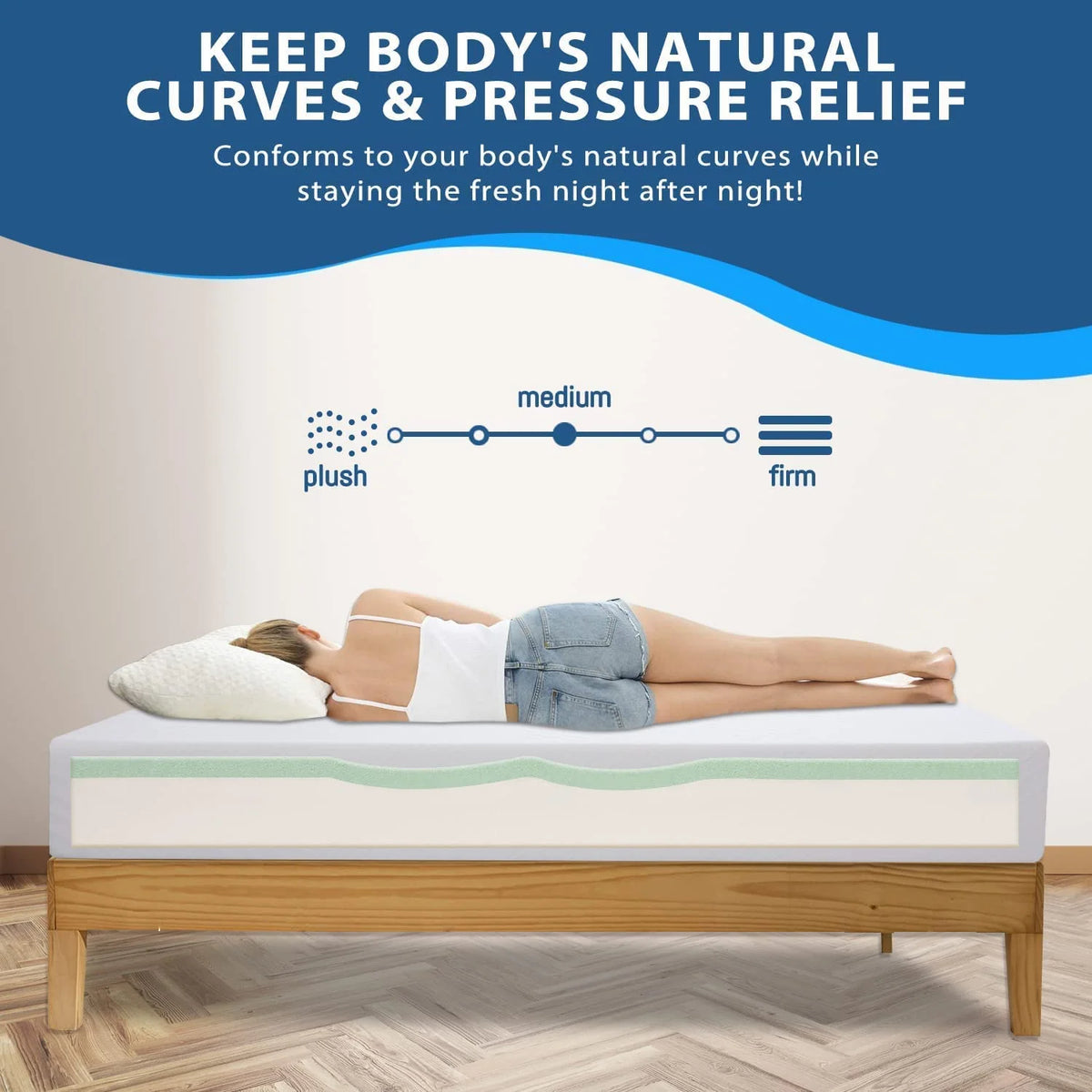 Twin 8 Inch Memory Foam Mattress Z66053